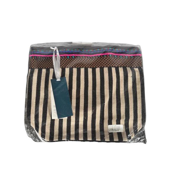 Guadalupe Ife Stripes Tote - Black / White - Picture 2 of 6
